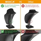MOOCA 2 Pcs Deluxe Medium Necklace Chain Jewelry Bust Display Holder Stand, Necklaces Display Mannequin, Bust Stand, 6 3/8 W x 4 1/4 D x 10 H in, Black Velvet - color: 2) Black Velvet, 2 pieces