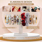 T-Bar Bracelet Display Stand for Selling, Jewelry Storage, Bracelet Holder Stand, Bangle, Jewelry Business Supplies, Watch Holder for Women & Men (Beige with Metal Lid) - color: Beige + metal lid