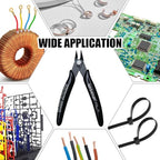 WISEUP 5pcs Small Wire Cutters, 170 Micro Flush Cutter Side Zip Tie Cutter for Jewelry Making, Electronics, Model Sprue,Soft Copper