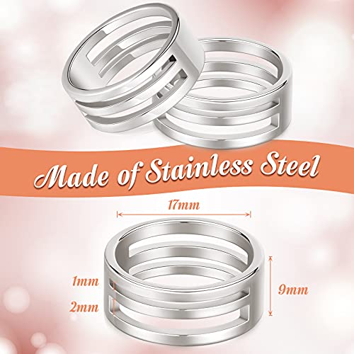 Hicarer 2 Pieces Jump Ring Opening Tools Opening Stainless Steel Jump Split Ring Opener Circle Tool for Jewelry Makers Craft Projects Supplies(Silver) - color: Silver