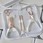 Hair Extension Tool Kit Microlink Pliers with Anti-slip Handle Hair Extension Beading Tool Hair Needle Pulling Hook Hair Styling Bead Closer and Remover Pliers - color: 2 Rose Gold