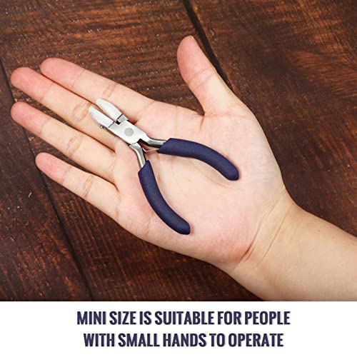 Mini Nylon Jaw Pliers 3.5-Inch Flat Nose Pliers with 2 Replacement Tips and Screwdriver Wire Straightentener Jewelry Making Tools for Beading, Gripping, Shaping Wire - style: 3.5-Inch Nylon Jaw Pliers