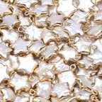 5 Pcs Natural Pearl Pendants Irregular Freshwater Pearl Pendant Charms for Jewelry Making Necklace Bracelet DIY Gift - color: star
