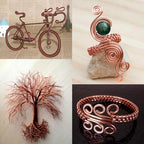 Aluminum Craft Wire, 75 Feet 1.5mm/ 16 Gauge Copper Bendable Soft Metal Aluminum Wire Roll Bulk for DIY Crafts Sculpting Jewelry Making - color: Copper, size: 16 Gauge