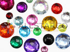 25mm Pink Hot H114 Flat Back Round Acrylic Rhinestones Plastic Circle Gems for Costume Making Cosplay Jewels Pro Grade Embelishments - 20 Pieces (Pink Hot) - color: Pink Hot