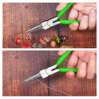 SPEEDWOX Mini Pliers Tool Set 6-Piece 4-1/2-Inch Precision Diagonal Plier Long Nose Needle Nose Flat Nose Bent Nose Round Nose Plier Micro Fine Plier for Jewelry Making Beading Hobby Wire Craft