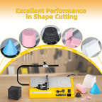 Hot Wire Foam Cutter, Foam Cutting Worktable with Elevated Extension Rail, Auto Shut-Off Function Hot Wire Cutting Tool for EVA, Sponge, KT board, Insulation panels, Polystyrene Foam - color: Yellow & Black Time