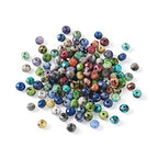 Craftdady 350Pcs Natural Faceted Gemstone Beads 14 Colors Rondelle Jasper Beads Dyed Round Loose Spacer Energy Healing Power Stone Beads for DIY Jewelry Crafts, 4x3mm - color: 14 Colors Sesame Jasper