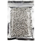 400 Pieces 6mm Silver Iron Metal Spacer Bead Round Loose Beads - size: 6mm
