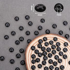 BONNY BOXX 1 Strand Natural 5 * 8mm Black Obsidian Rondelle Beads, Natural Abacus Disk Stone Beads Loose Spacer Gemstone for DIY Bracelet Necklace Jewelry Making - color: Black Obsidian, size: 5*8mm