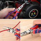 WORKPRO Premium 6” Needle Nose Pliers, Paper Clamp Precision, Heavy-Duty CRV Steel, Soft Grip with Wire Cutter, Long Nose Cutting Pliers - style: 6-inch