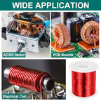 MECCANIXITY 42 AWG Magnet Wire, 42 Gauge Enameled Copper Wire, 1 Lb Magnetic Coil Wire for Transformer, Motor, Electric, 155C(311F) - size: 42 AWG
