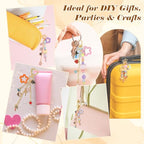Ecoofor 364 Pcs Keychain Making Kit for Kids & Adults – Includes 20 Keychain Clips, 25 Extender Chains, 136 Charms, Beading Accessories, Jewelry Pliers – DIY Bag Charms & Jewelry Craft Kit Supplies - color: 5 Styles Essential Set