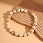 Chunky Acrylic Resin Beaded Necklace for Women Colorful Large Round Choker Adjustable Stack Acrylic Beads Necklace Resin Summer Party Jewelry - style: Apricot
