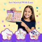 TingingYuli Friendship Bracelet Making Kit for Girls 8-12, DIY String Bracelet Maker with 3-Layer Storage Box, Arts and Crafts for Kids Ages 6-12, Easter Christmas Birthday Gift Set - color: White/Yellow