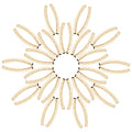 CREATCABIN 1 Box 40Pcs Gold Curved Tube Beads 24K Real Gold Plated Brass Sleek Noodle Fish Scales Bead Long Large Hole Spacer Connectors for DIY Jewelry Making Bracelets Earrings Crafts Findings - color: Gold