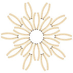 CREATCABIN 1 Box 40Pcs Gold Curved Tube Beads 24K Real Gold Plated Brass Sleek Noodle Fish Scales Bead Long Large Hole Spacer Connectors for DIY Jewelry Making Bracelets Earrings Crafts Findings - color: Gold