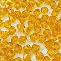 1000pcs 6mm Acrylic Bicone Beads Faceted Acrylic Crystal Spacer Beads for Bracelet Necklace Earring Keychain Jewelry Making Crafts(Gold Yellow) - color: Gold Yellow, size: 6mm