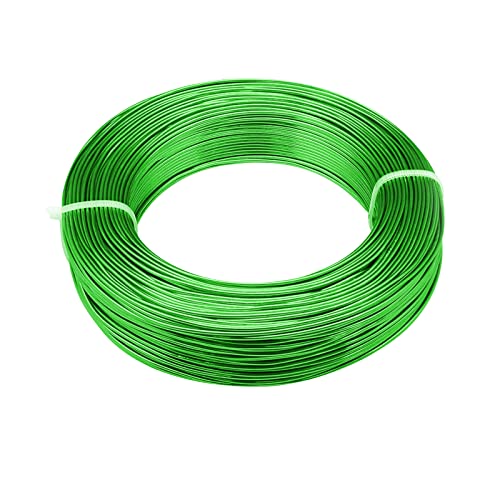 3mm Aluminum Craft Wire, 50 Feet 9 Gauge Bendable Anodized Metal Wire for Sculpting, Jewelry Making, Armature Making, Wire Weaving and Wrapping - size: 3mm, style: Green