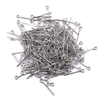BEADIA Open Eye Pins Platinum Head Pins for DIY Jewelry Making 20mm 500pcs - color: Platinum, size: 20mm