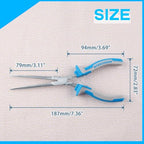 SPEEDWOX Micro Extra Long Needle Nose Pliers Mini Needle Nose Pliers fishing small needle nose pliers for jewelry making mini pliers jewelry making pliers long needle nose pliers hand tools - style: Micro Extra Long Needle Nose Pliers