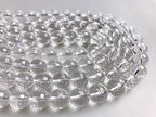 JM Design Clear Quartz Crystal Faceted Round Loose Gemstone Beads Size 10mm 15.5" Strand for Jewelry Making - size: 10mm