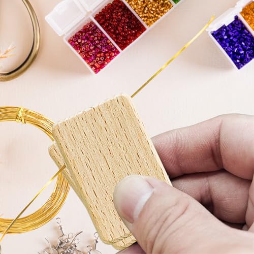 WINUSD Cloisonne Wire 20m Gold & Silver (1x0.3mm) | Jewelry Making Tools Kit with 2 Wire Straightening Boards for DIY Metalwork, Home Decor, Crafting Gifts, Artisan Supplies & Beginners/Professionals