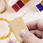 WINUSD Cloisonne Wire 20m Gold & Silver (1x0.3mm) | Jewelry Making Tools Kit with 2 Wire Straightening Boards for DIY Metalwork, Home Decor, Crafting Gifts, Artisan Supplies & Beginners/Professionals