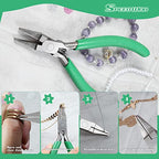 SPEEDWOX 5-Inch Flat Nose Pliers for Jewelry Making Smooth Jaw Mini Duck Bill Plier for Wire Wrapping Bending or Straightening Sheet Metal Bending Jewelry Making Tools Open and close Jump Rings - style: Duckbill Pliers