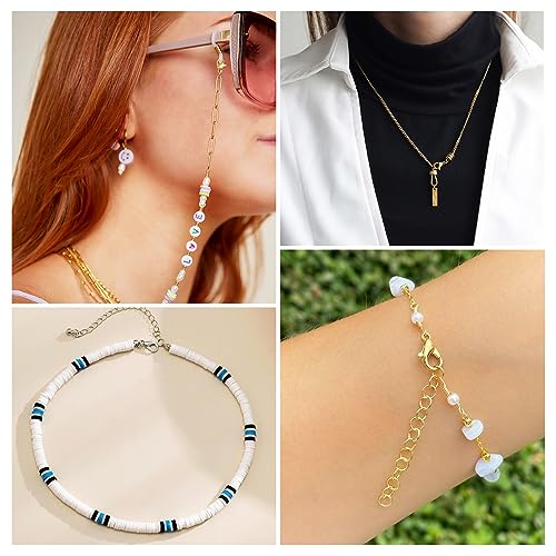 PH PandaHall Pandahall 100Pcs Stainless Steel Lobster Claw Clasps Real 24K Gold Jewelry Lobster Clasp 2 Colors Metal Bracelet Necklace Clasp Closures for Jewelry Making, 9x5x2.5mm