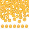 MECCANIXITY 400pcs Czech Faceted Bicone Beads 8mm Glass Spacer Bead Bulk for Jewelry Making & DIY Craft, Golden Yellow - color: Golden Yellow