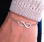 ALIMITOPIA Infinity Symbol Connectors Jewelry Making Charms Pendants - color: 8 Infinity Symbol-13*32mm-Antique Silver(50pcs)