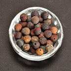 6mm Picasso Jasper Matte Round Natural Gematone Loose Beads for Jewelry Making DIY 1 Strand 15" - color: Matte Picasso Jasper, size: 6mm