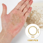 3MM 1300PCS 14K Gold Jump Rings for Jewelry Making Non Tarnish Small Open Gold Filled Jump Rings for Necklace Earrings Bracelet Key Chains and DIY Craft - size: 3MM-1300PCS