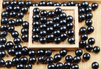 AD Beads Large Hole Wood Spacer Wooden Jewelry Making Bracelet Necklace Chandelier, Large Wooden Rosary Beads Craft Beads (16mm 100pcs, Black) - color: Black, size: 16mm 100pcs