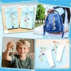 AUGSUN 189Pcs Ocean Themed Keychain Making Kit, Charm Jewelry Chain Making Crafts Including 60 Summer Beach Charms 12 Keychain Clips Hooks 15 Extender Chains 100 Jump Ring and Jewelry Plier - style: Ocean