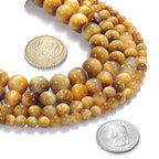 Natural Stone Beads 10mm Gold Tiger Eye Beads Gemstone Round Loose Beads Crystal Energy Stone Healing Power for Jewelry Making DIY,1 Strand 15" - color: Gold Tiger Eye, size: 10MM