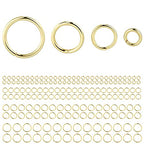Alexcraft 14k Gold Plated Jump Rings 900PCS 4/6/8/10 mm Gold Jump Rings Strong Open Ring Bulk for Necklace Bracelet Earrings Jewelry Making - color: Gold