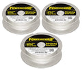 Pack of 3 Powercord Elastic 1mm Clear 25-Meter Spools Jewelry-Making Stretchy Cord (75 Meters / 246 feet Total)