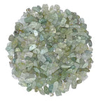Light Green Aventurine Pre Drilled Natural Crystals Crushed Chips Beads for Jewelry Making, DIY Handmade Healing Crystals (25 Inch Strand) - color: Green Aventurine (light)