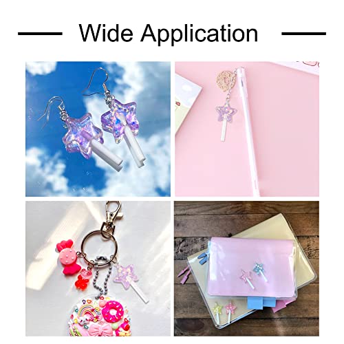 Cheriswelry Cup Cake Resin Pendants Lovely Food Sweet Dessert Dangle Charms Links Hanging Ornament with Metal Loop Fruit Pendants for Key Chains Bracelet Necklace Jewelry Making - color: Mixed Color-Lillipop