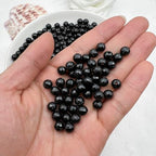 1000PCS 6MM Round Crystal Acrylic Beads Crystal Faceted Beads Spacer Beads for DIY Crafts Jewelry Making, Bracelets Necklaces Wind Chimes Suncatchers Loose Gemstones(60-Black) - color: 60-Black, size: 6MM