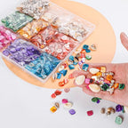 PPCLION Pearl Shell Beads Bracelet Making Kit Bracelet and Heart Beads Elastic Threads for Jewelry Necklace Making