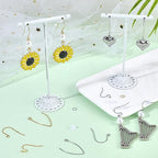 SUNNYCLUE 1 Box 338Pcs Earring Findings Stainless Steel Earring Hooks 108Pcs Fish Hooks Earrings Wires 110Pcs Open Jump Rings 120Pcs Silicone Earring Backs Ear Nuts for Jewelry Making Kit DIY Crafts - color: 338pcs Stainless Steel Ear Hooks Earring Findin
