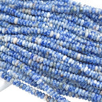 150PCS 2x4mm Natural Blue Sodalite Stone Rondelle Beads Abacus Disk Stone Beads Round Loose Spacer Gemstone Beads for DIY Bracelet Necklace Jewelry Making - color: Blue Sodalite, size: 2x4mm Abacus Disk