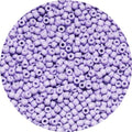 Bala&Fillic Light Purple Color 4mm Seed Beads About 1200pcs/100Grams in Bag, 6/0 Glass Craft Beads for Making Bracelet and Necklace (Light Purple) - color: Red Silver Lined -4mm
