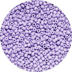 Bala&Fillic Light Purple Color 4mm Seed Beads About 1200pcs/100Grams in Bag, 6/0 Glass Craft Beads for Making Bracelet and Necklace (Light Purple) - color: Red Silver Lined -4mm