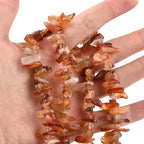 15.5 Inch 13-18mm Natural Red Carnelian Gemstone Free Form Semi Precious Irregular Strand Drilled Stone Spacer Beads for Jewelry Making - color: Carnelian 13-18mm