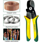 SENDA 7 Inch Wire Strippers Cutter Pliers Multi-Function Hand Tool Cable Cutting Wire Cutters 8-14 AWG Wire Cutters Precision Wire Stripper with Lock Spring Loaded Communications Cable Cutting - style: Cable strippers