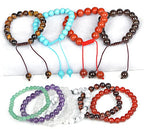 AD Beads Natural Gemstone Round Loose Beads 15" for Bracelet Necklace Earrings Jwelery Making Crafts DIY (4mm, Dark Red Garnet) - color: Dark Red Garnet, size: 4mm